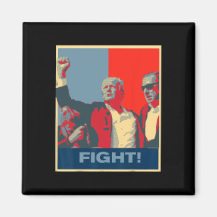 Donald Trump kämpft gegen Artwork und Starke USA Magnet