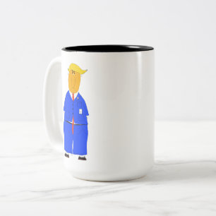 Donald Trump kann es in seinen Knochen fühlen Tass Zweifarbige Tasse