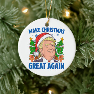 Donald Trump Keramik Ornament