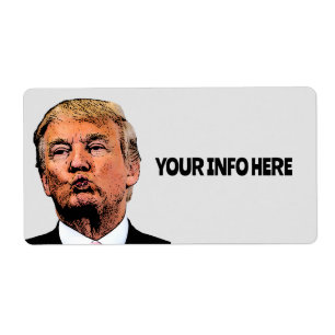 DONALD TRUMP KISS BIG SHIPPING ETIKETTIEREN