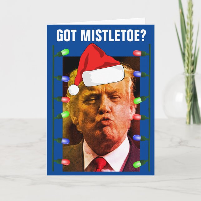 DONALD TRUMP KISS FUNNY CHRISTMAS CARDS KARTE (Vorderseite)