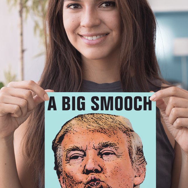 DONALD TRUMP KISS GEBURTSTAG Grußkarten Karte (Von Creator hochgeladen)