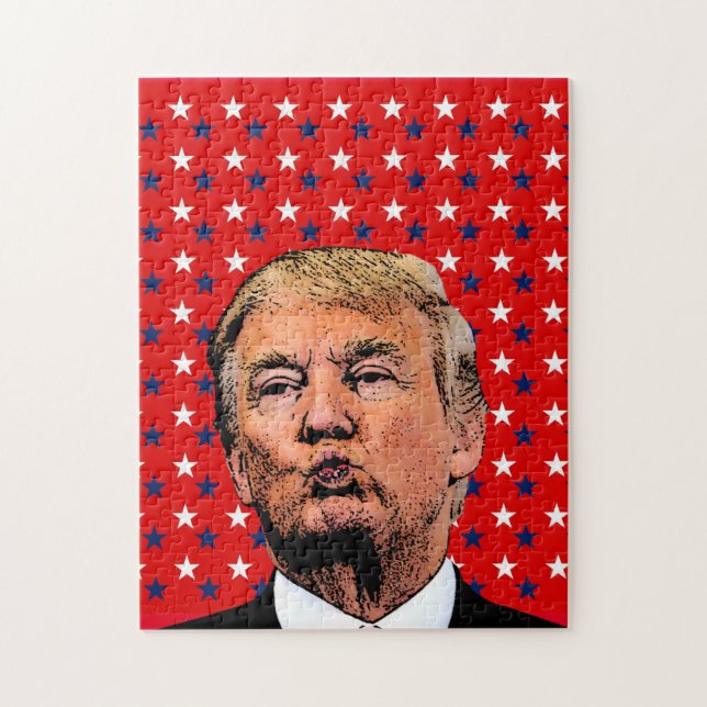 DONALD TRUMP KISS JIGSAW PUZZLE EASY (Vertikal)