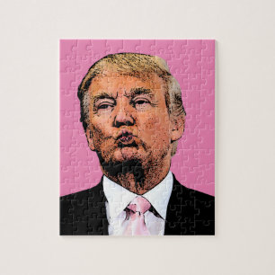 DONALD TRUMP KISS JIGSAW PUZZLE HERAUSFORDERUNG