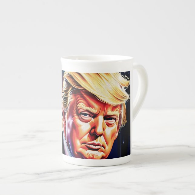 DONALD TRUMP KNOCHENCHINA TASSE (Vorderseite Rechts)