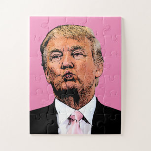 DONALD TRUMP KÜSST JIGSAW PUZZLE