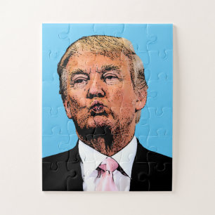 DONALD TRUMP KÜSST JIGSAW PUZZLE