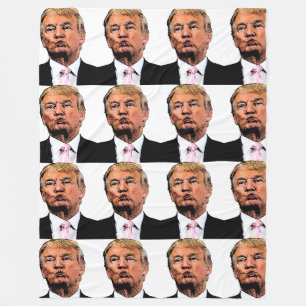 DONALD TRUMP LARGE FLEECE BLANKET