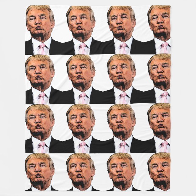 DONALD TRUMP LARGE FLEECE BLANKET (Vorderseite)