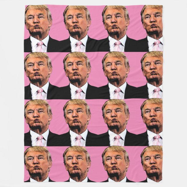 DONALD TRUMP LARGE FLEECE BLANKET (Vorderseite)