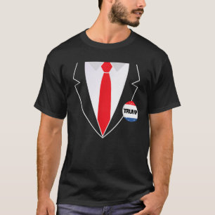 Donald Trump Lazy Anzug Halloween Costume T Shirt
