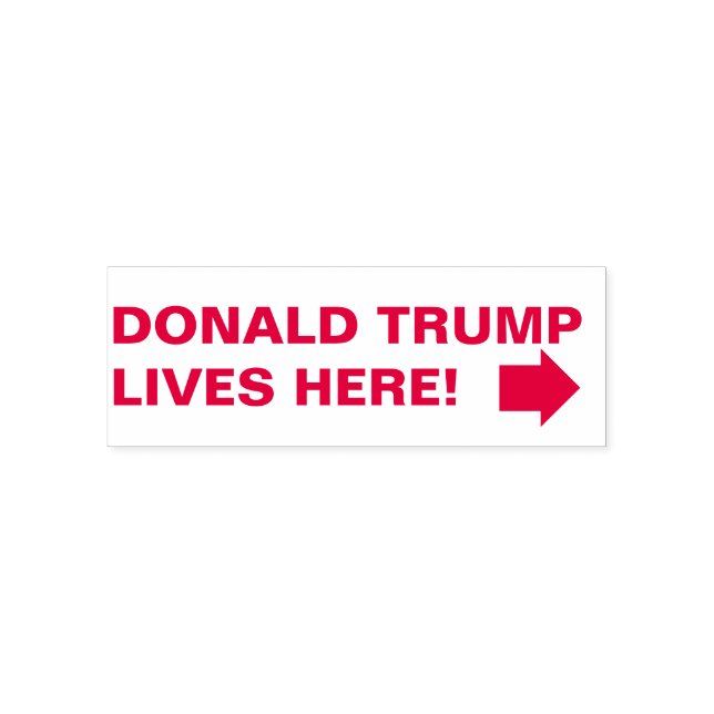 Donald Trump lebt hier! Permastempel (Design)