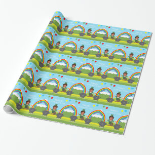 Donald Trump leprechaun Geschenkpapier