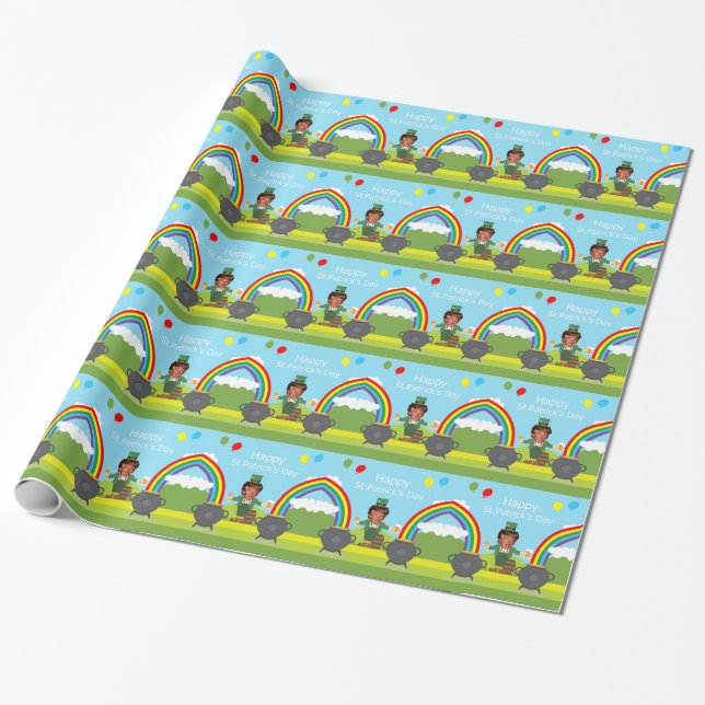 Donald Trump leprechaun Geschenkpapier (Ungerollt)