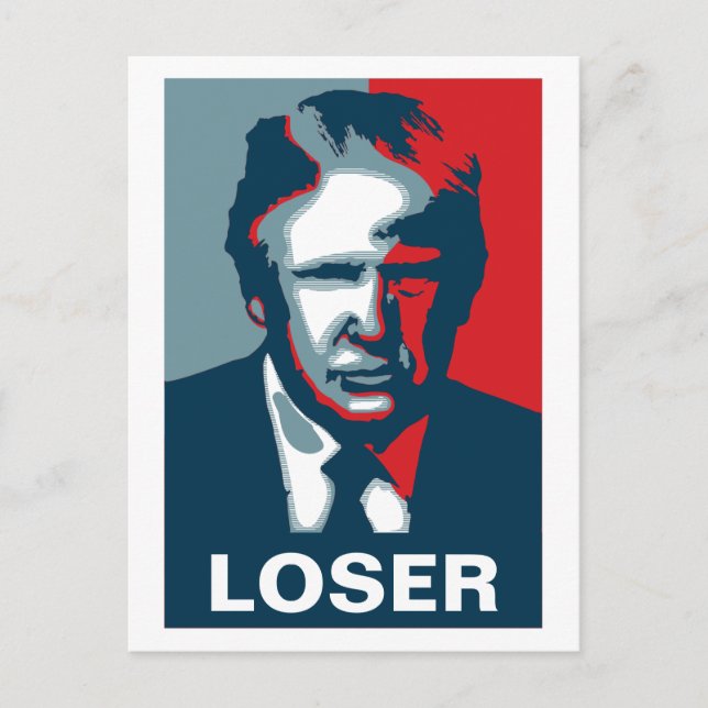 Donald Trump Loser Postkarte (Vorderseite)