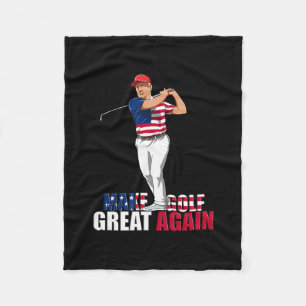 Donald Trump - Lustiges Golfschenkung Fleecedecke