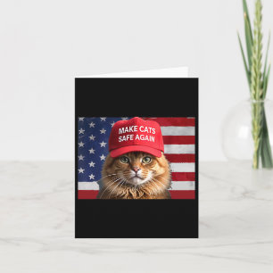 Donald Trump macht Cats wieder sicher Red Hat 2024 Karte