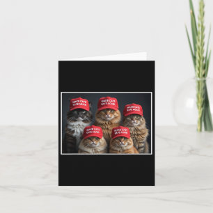 Donald Trump macht Cats wieder sicher Red Hat 2024 Karte