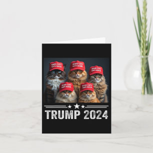 Donald Trump macht Cats wieder sicher Red Hat 2024 Karte