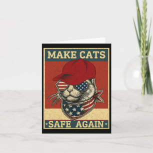 Donald Trump macht Cats wieder sicher Red Hat 2024 Karte