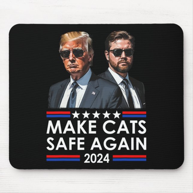 Donald Trump macht Cats wieder zum sicheren Debatt Mousepad (Vorne)