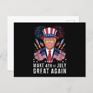 Donald Trump macht den 4. Juli wieder groß Postkarte