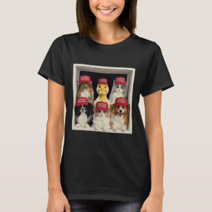 Donald Trump Macht Haustiere Wieder Sicher Rote Mü T-Shirt