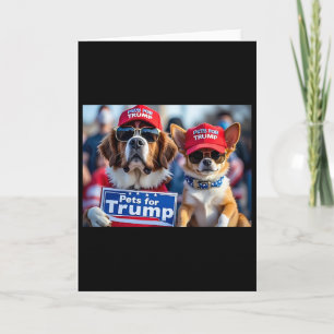 Donald Trump Macht Hunde Wieder Sicher Rote Mütze Karte