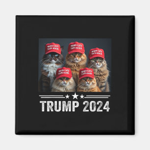 Donald Trump macht Katzen wieder sicher Rote Mütze Magnet