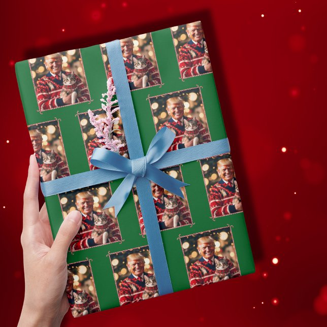 Donald Trump macht Katzen wieder umweltfreundlich Geschenkpapier (Von Creator hochgeladen)