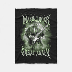 Donald Trump macht Rock Music wieder Vintag Fleecedecke