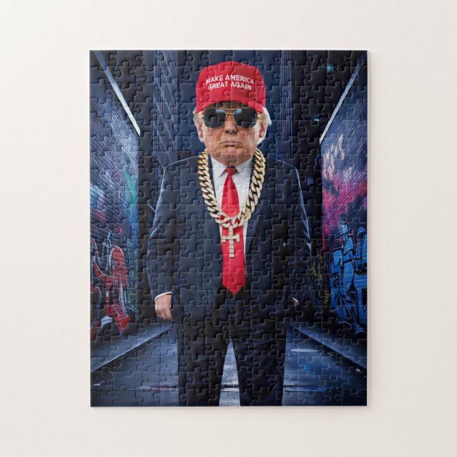 Donald Trump MAGA Gangsta Urban Puzzle (Vertikal)