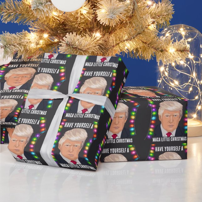DONALD TRUMP MAGA KLEINE Weihnachtsverpackung Papi Geschenkpapier (Feiertage)