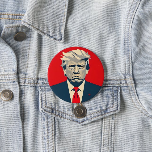 Donald Trump MAGA Red & Navy Car Magent Button (Beispiel)