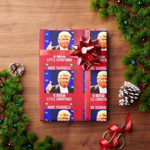 DONALD TRUMP MAGA WENIG FRÜHSTÜCKSBUCH GESCHENKPAPIER