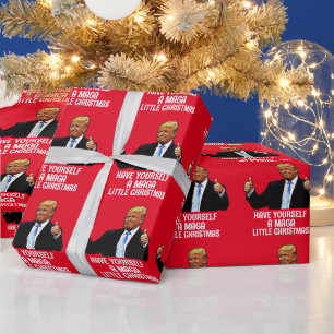 DONALD TRUMP MAGA WENIG FRÜHSTÜCKSBUCH GESCHENKPAPIER