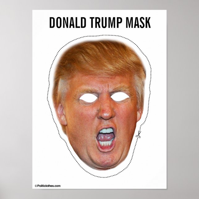 Donald Trump Mask Cutout Poster (Vorne)