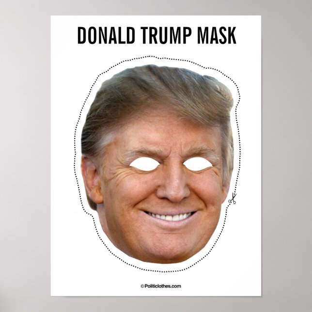 Donald Trump Mask Cutout Poster (Vorne)