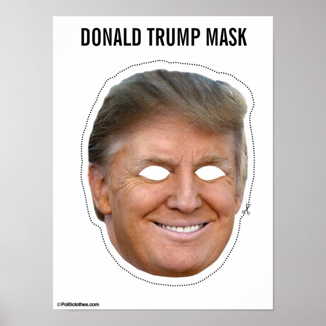 Donald Trump Mask Poster (Vorne)