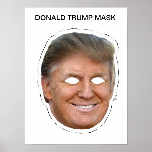 Donald Trump Mask Poster (Vorne)