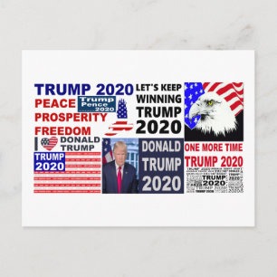 Donald Trump Medley 2020 Postkarte