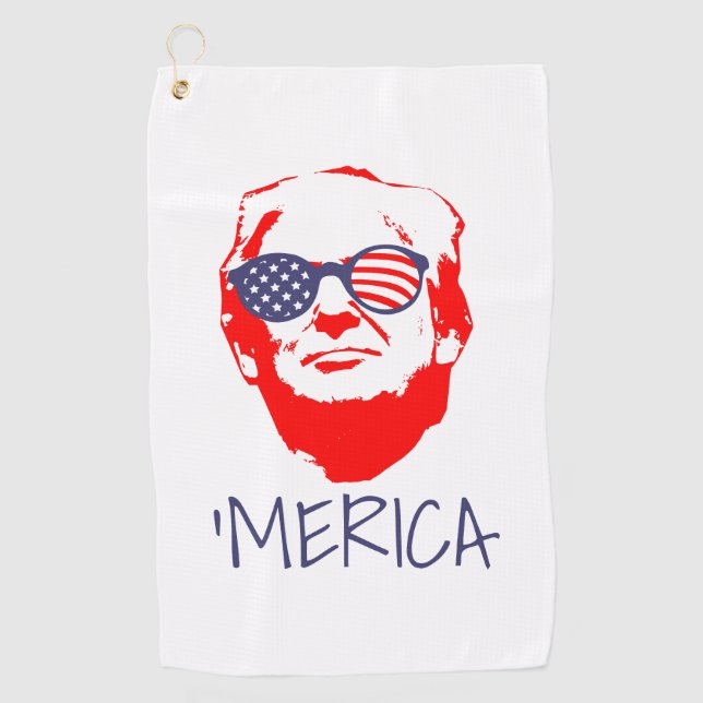 Donald Trump Merica Golfhandtuch (Vorderseite)