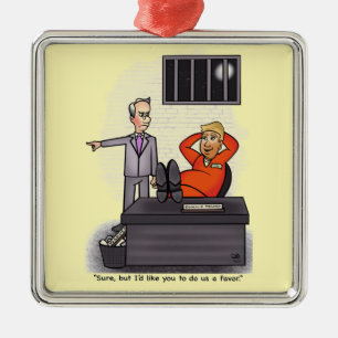 Donald Trump Metal Ornament Aus Metall