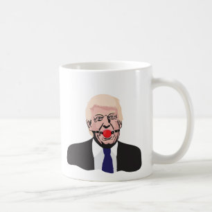 Donald Trump mit einem Gagball - Tasse mit zwei
