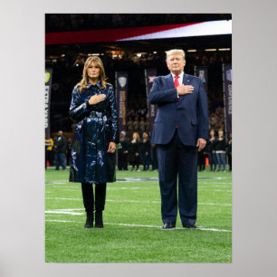 Donald Trump mit First Lady Melania Poster