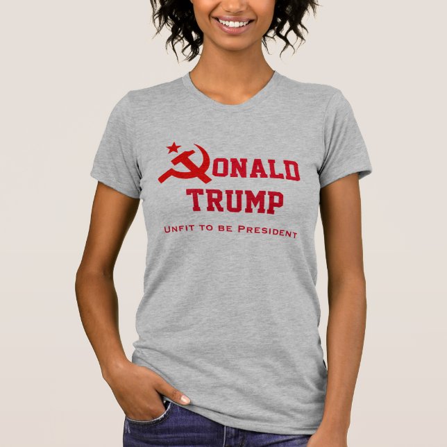 "Donald Trump" mit Hammer und Sichel T-Shirt (Vorderseite)