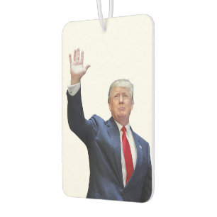 Donald Trump mit roter Krawatte Autolufterfrischer