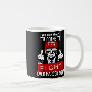 Donald Trump Mittelfinger zeigt auf pro Republikan Kaffeetasse