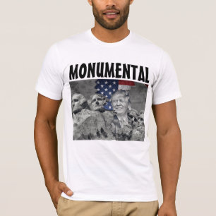 DONALD TRUMP MOUNT RUSHMORE T - SHIRT