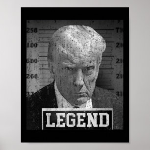 Donald Trump Mugshot 2024: Nicht schuldhafter Unte Poster